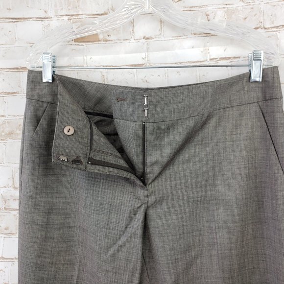 Classiques Entier Size 10 Black Micro Check 100% Virgin Wool Dress Pants Slacks - Picture 7 of 11